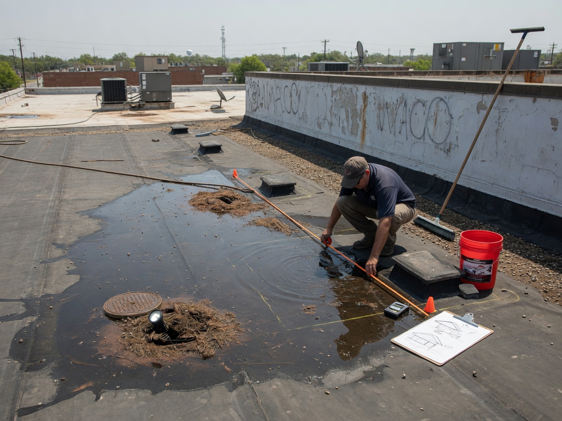 Steps to Check for Standing Water on Flat Roofs Before Summer
