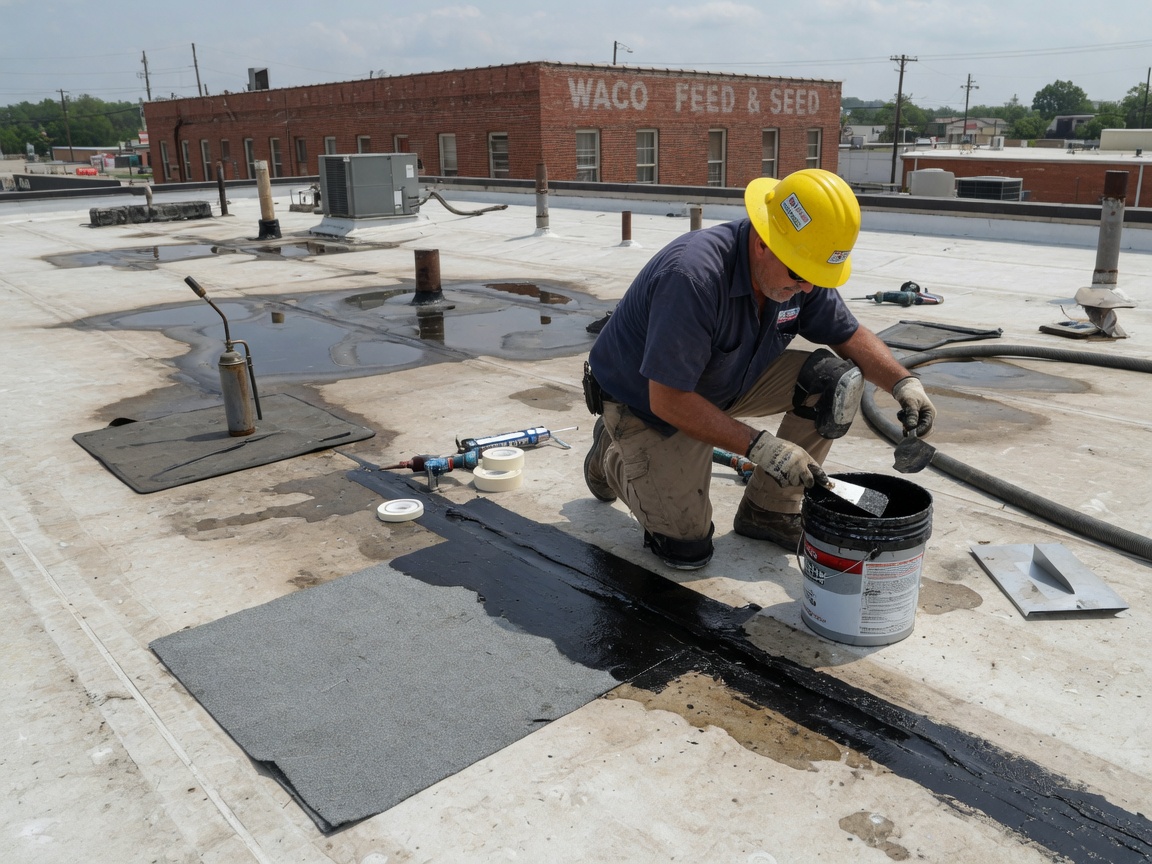 Flat Roof Leak Repair in Waco
