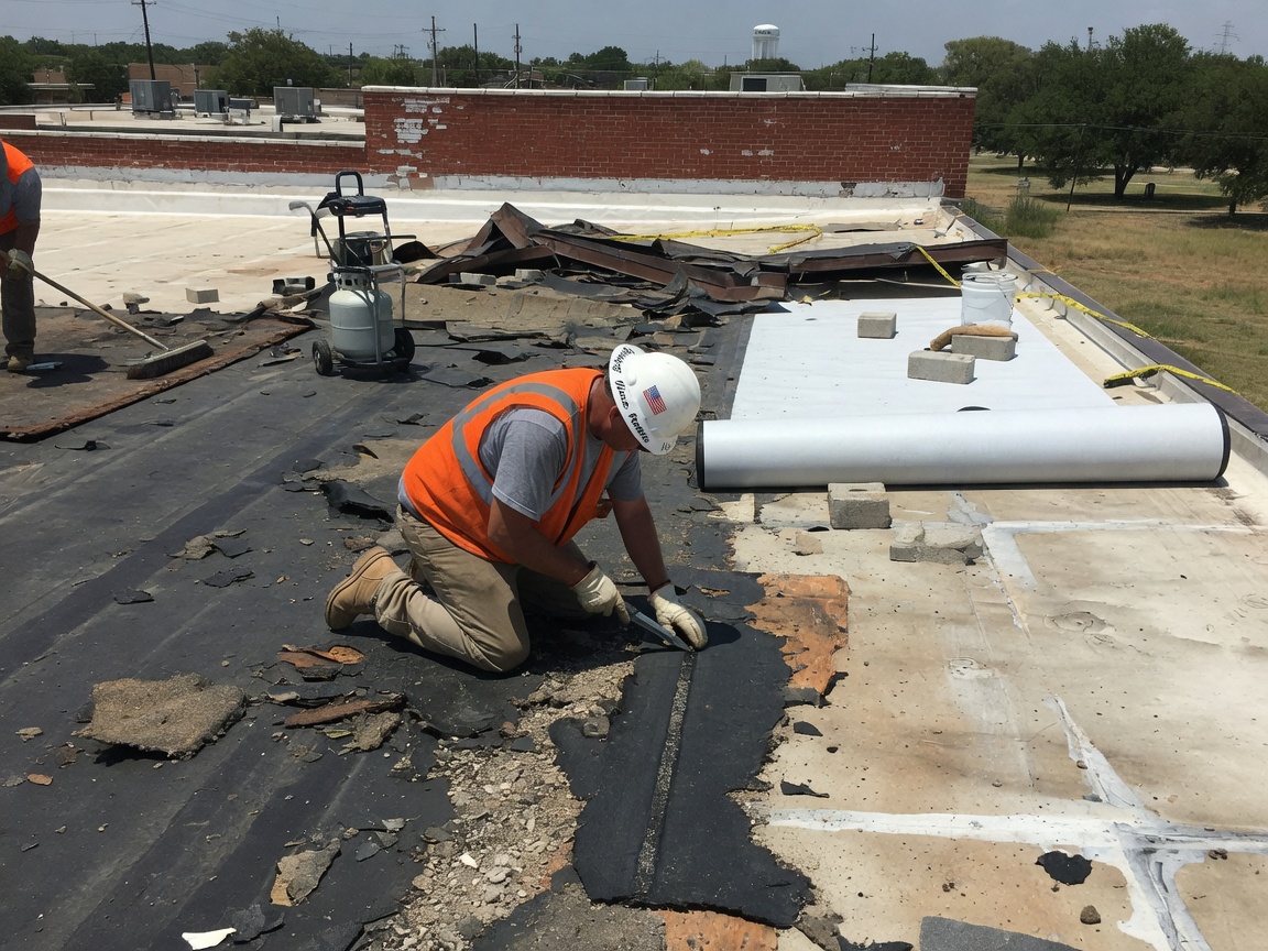 Flat Roof Replacement in Waco